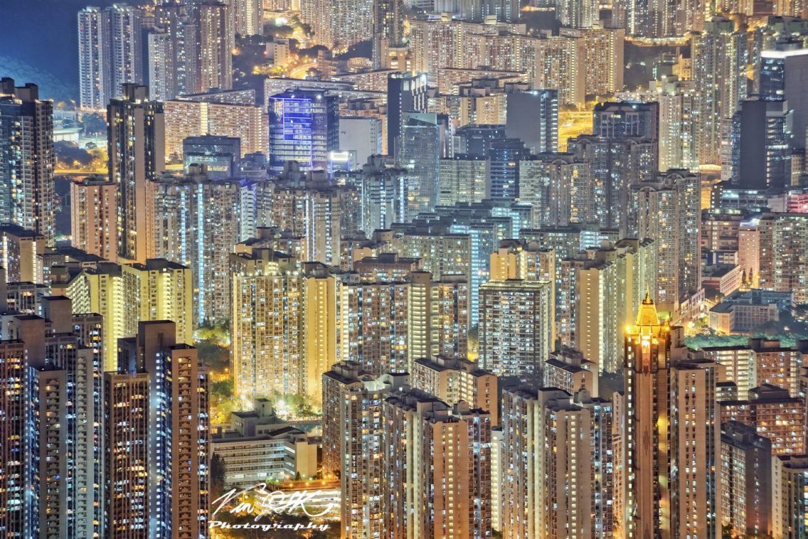 香港密集的居民区城市上空高清图片下载-正版图片500634659-摄图网